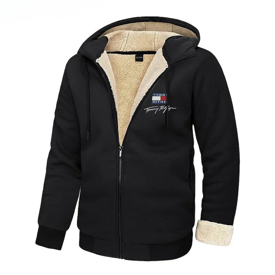 Sweat-shirt avec doublure en fourrure